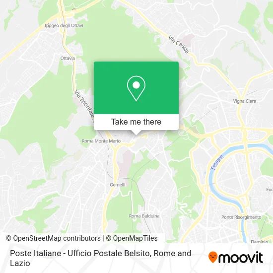 Poste Italiane - Belsito Post Office map