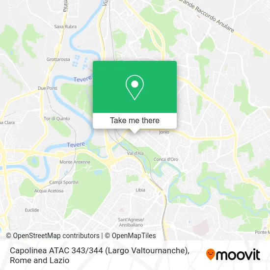 ATAC 343 / 344 Terminal (Largo Valtournanche) map