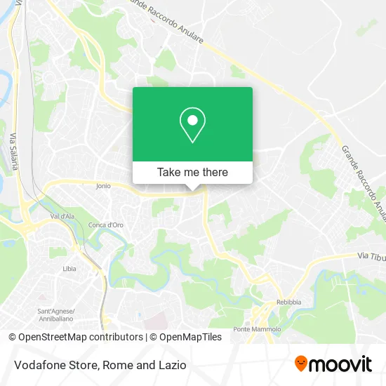 Vodafone Store map