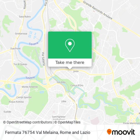 Fermata 76754 Val Melaina map