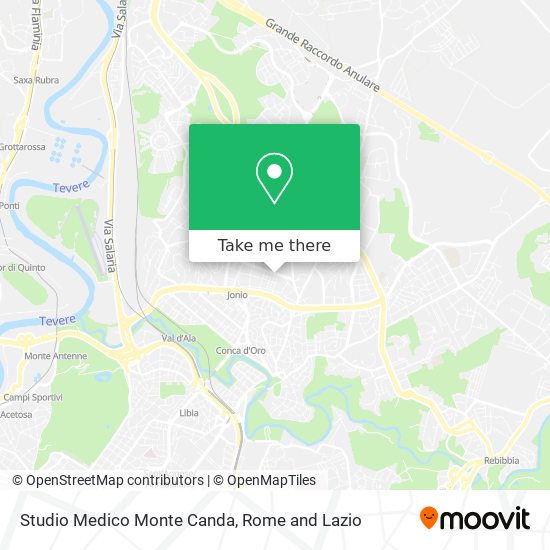 Studio Medico Monte Canda map