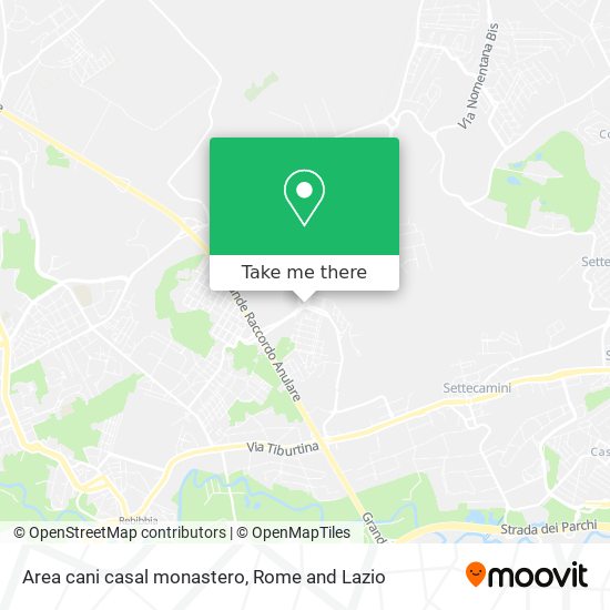 Area cani casal monastero map