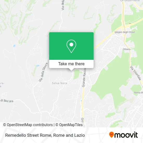 Remedello Street Rome map