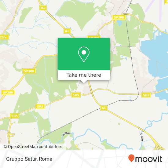 Gruppo Satur map