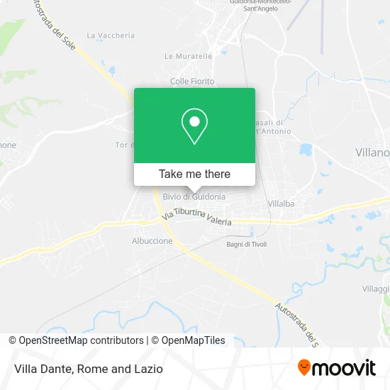 Villa Dante map