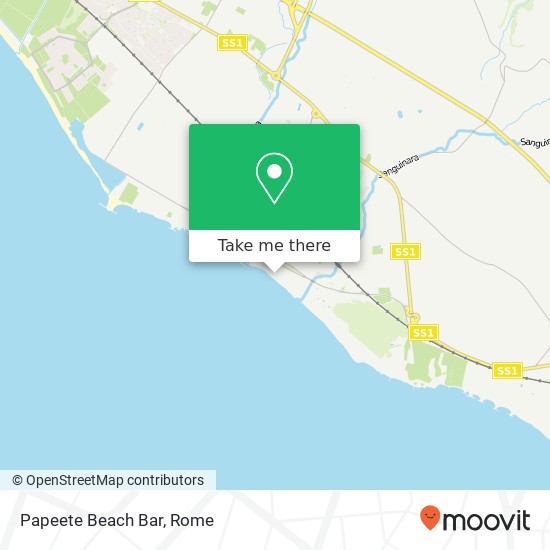 Papeete Beach Bar map