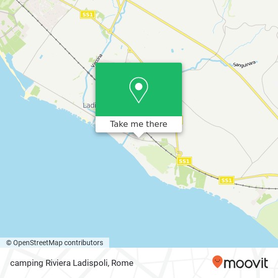 camping Riviera Ladispoli map