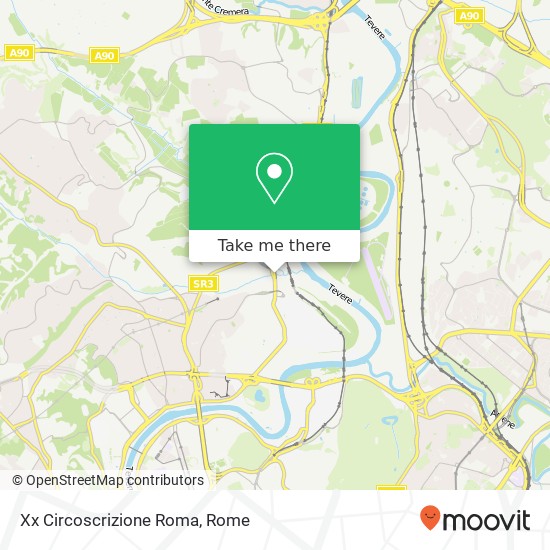 Xx Circoscrizione Roma map