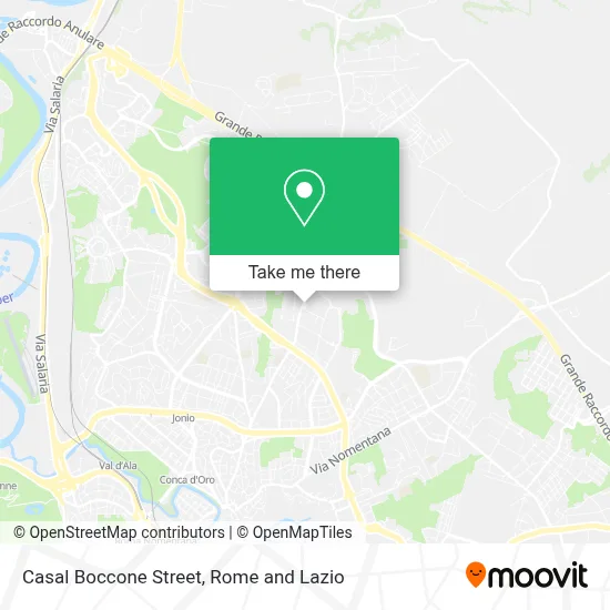 Casal Boccone Street map