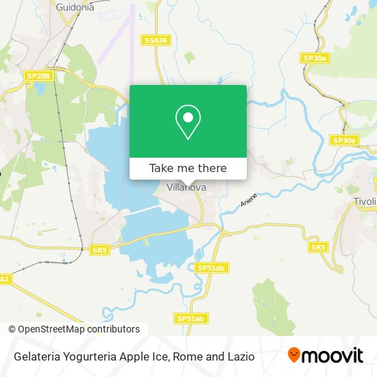 Gelateria Yogurteria Apple Ice map