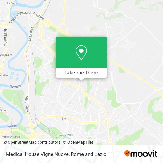 Medical House Vigne Nuove map