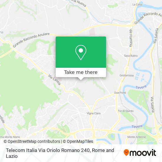 Telecom Italia Via Oriolo Romano 240 map