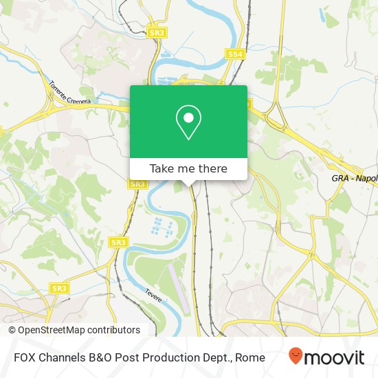 FOX Channels B&O Post Production Dept. map