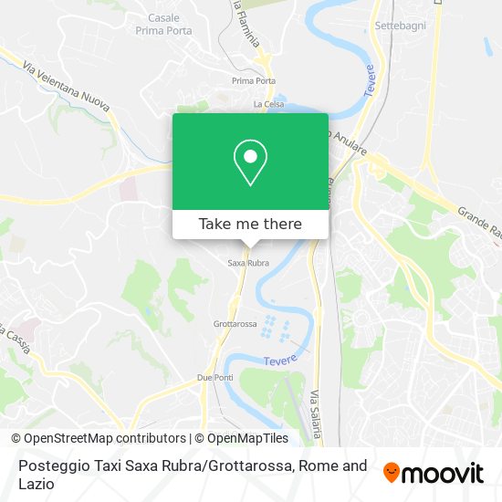 Posteggio Taxi Saxa Rubra / Grottarossa map