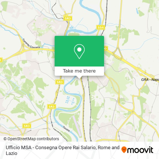 Ufficio MSA - Consegna Opere Rai Salario map