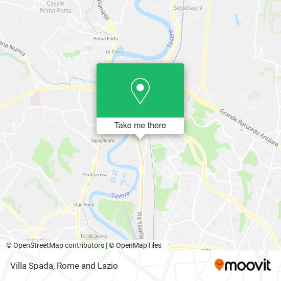 Villa Spada map