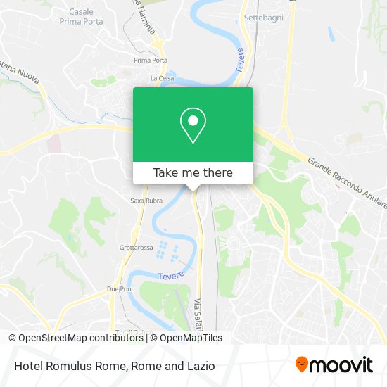 Hotel Romulus Rome map