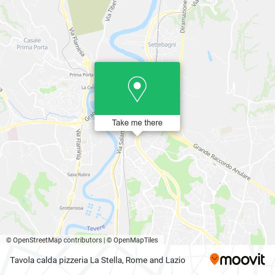 Tavola calda pizzeria La Stella map