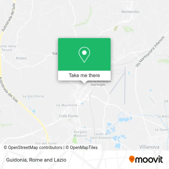 Guidonia map