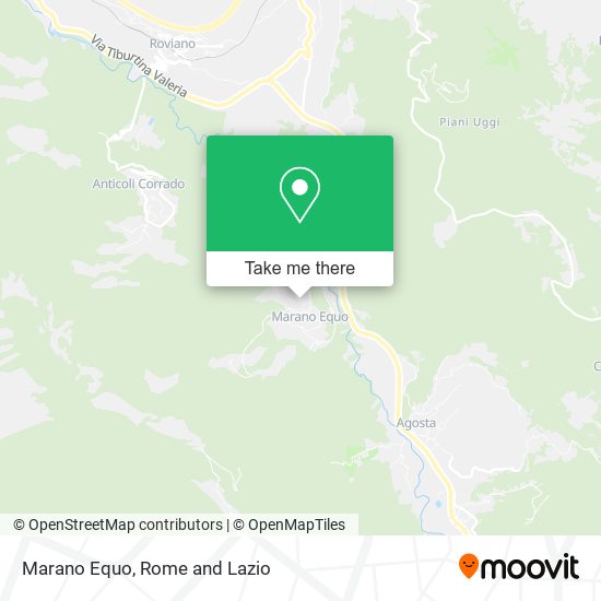 Marano Equo map