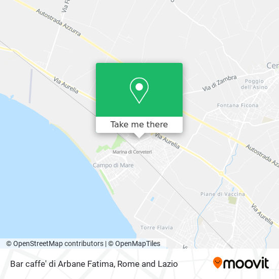 Bar caffe' di Arbane Fatima map