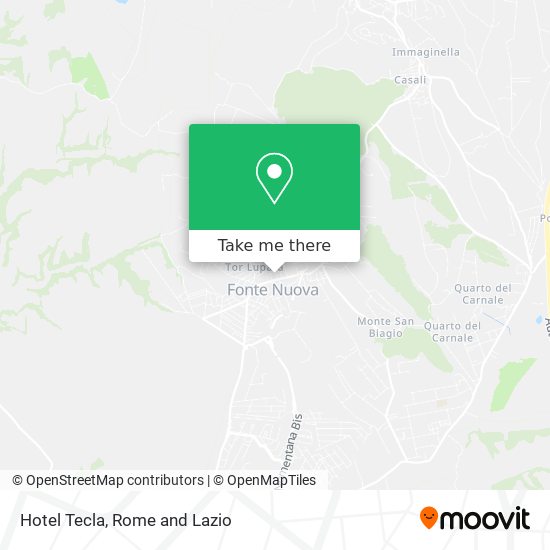 Hotel Tecla map