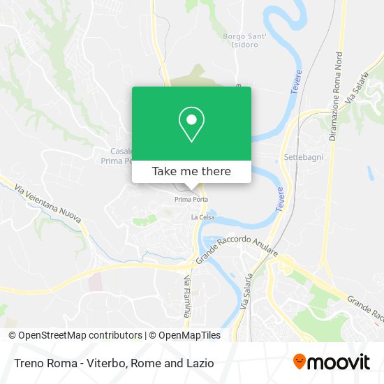 Treno Roma - Viterbo map