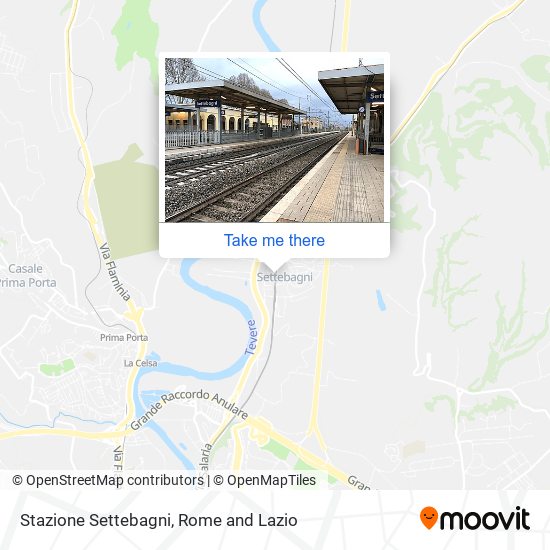 Stazione Settebagni map