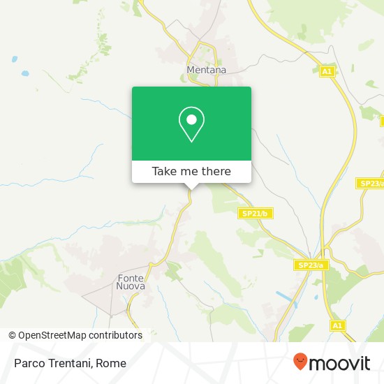 Parco Trentani map