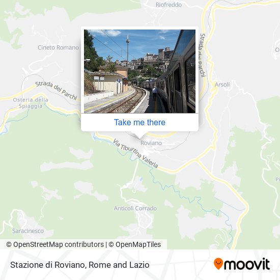 Stazione di Roviano map