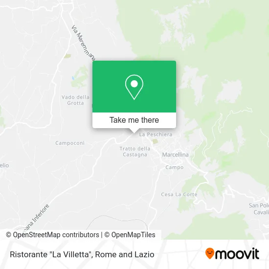 Ristorante "La Villetta" map