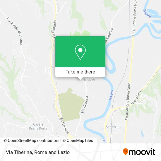 Via Tiberina map
