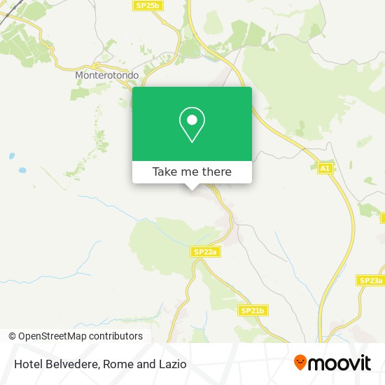 Hotel Belvedere map