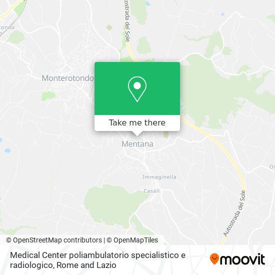 Medical Center poliambulatorio specialistico e radiologico map