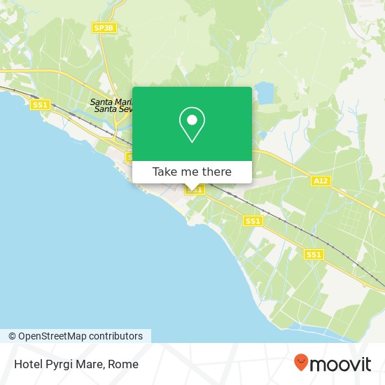 Hotel Pyrgi Mare map