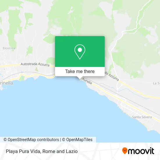 Pura Vida Beach map