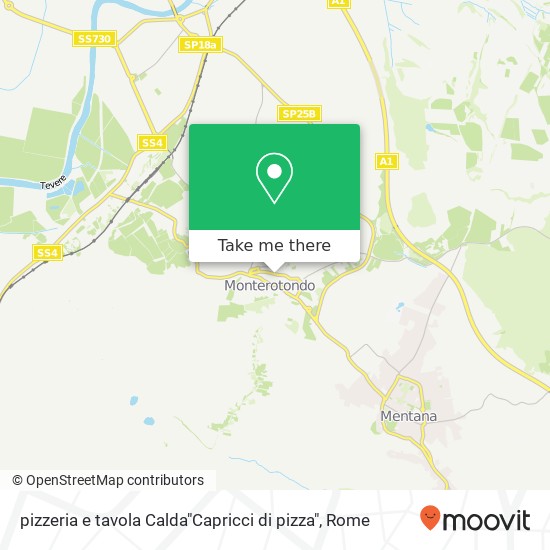 pizzeria e tavola Calda"Capricci di pizza" map