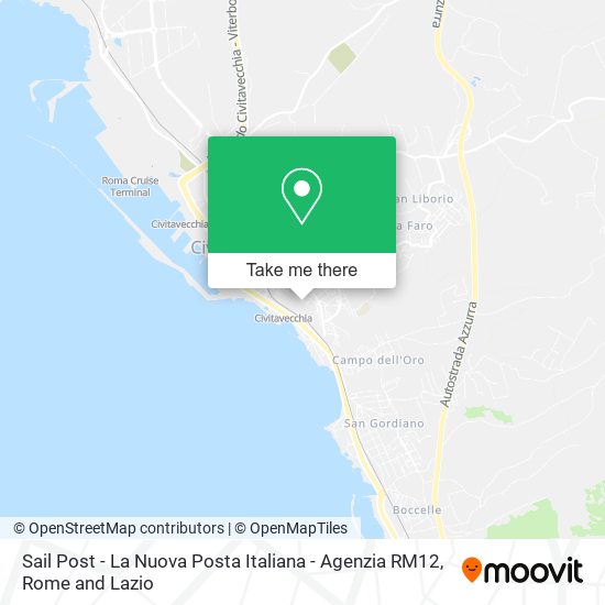 Sail Post - La Nuova Posta Italiana - Agenzia RM12 map