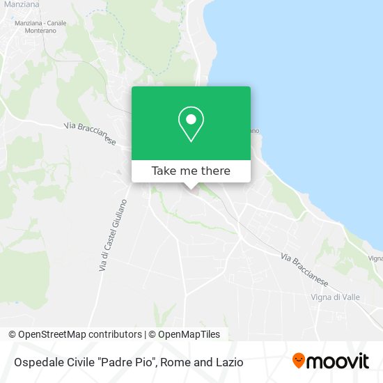 Ospedale Civile "Padre Pio" map