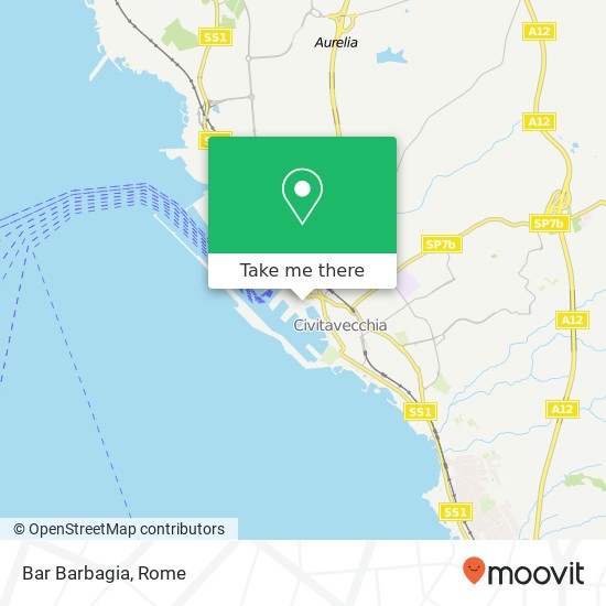 Bar Barbagia map