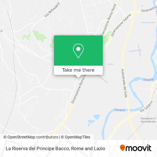 La Riserva del Principe Bacco map