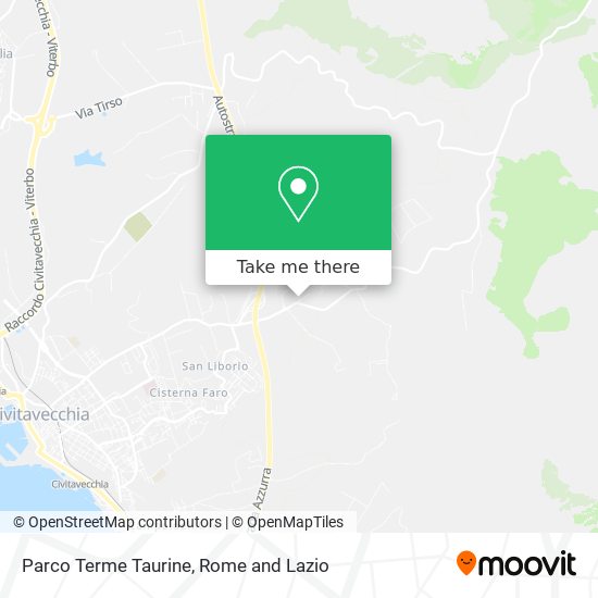 Parco Terme Taurine map