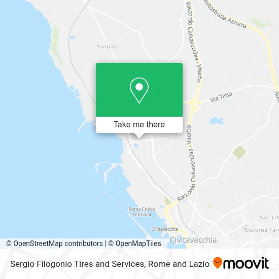 Sergio Filogonio Tires and Services map