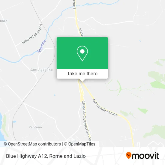 Blue Highway A12 map