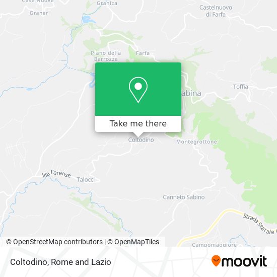 Coltodino map