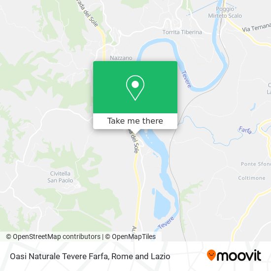 Oasi Naturale Tevere Farfa map