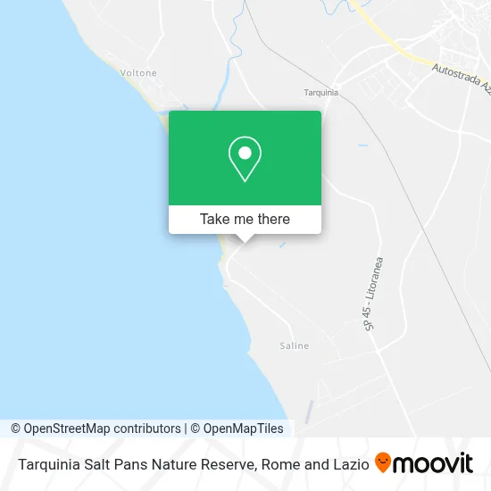 Tarquinia Salt Pans Nature Reserve map