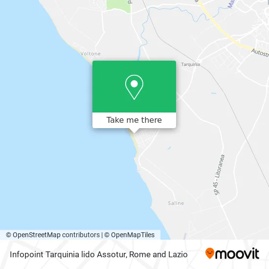 Tarquinia Lido Infopoint Assotur map