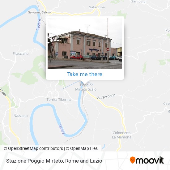 Stazione Poggio Mirteto map