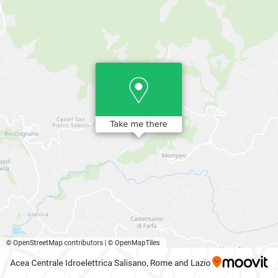Acea Centrale Idroelettrica Salisano map